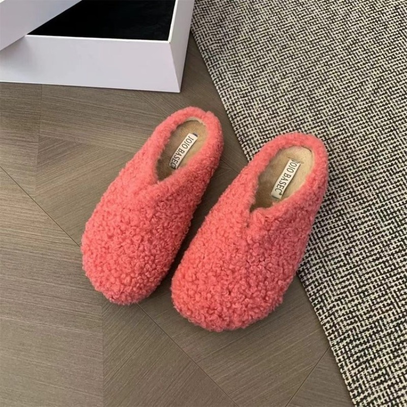 Home Office Design - Neue Herbst-Winter-Retro-Fleece-Baumwollschuhe für Damen mit umlaufender