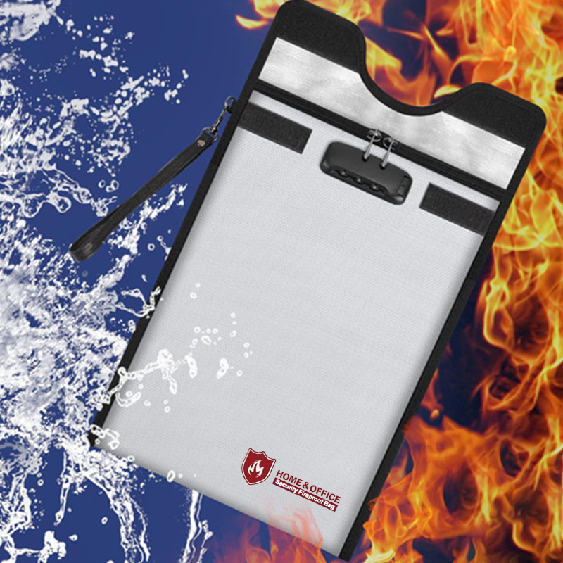 Home Office Passport - A4 feuerfeste Aktentasche, wasserdicht, für Sicherheitsdokumente,