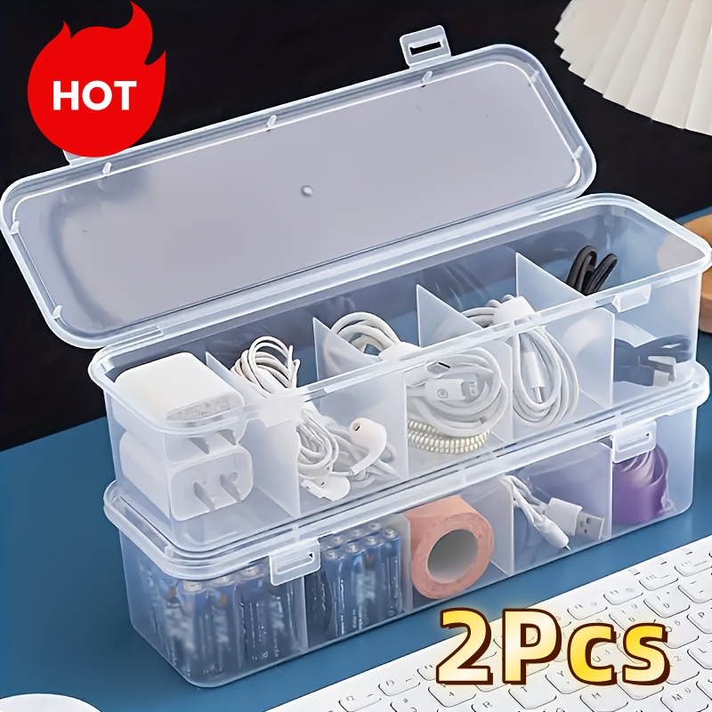 Cable Management Box - 2 Stück Große Kabelmanagement-Box mit Deckel