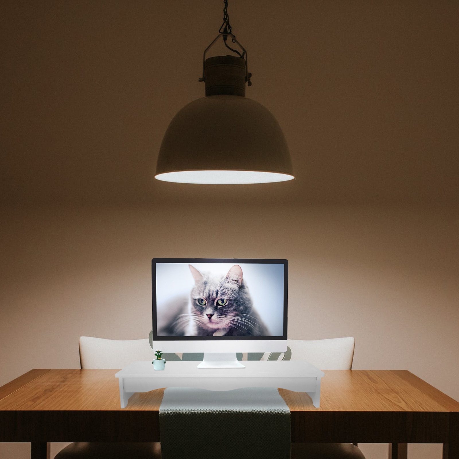 Home Office With View - 1 Stück Monitor-Erhöhungstischständer, Ergonomisches Arbeitsplatz-Zubehör für