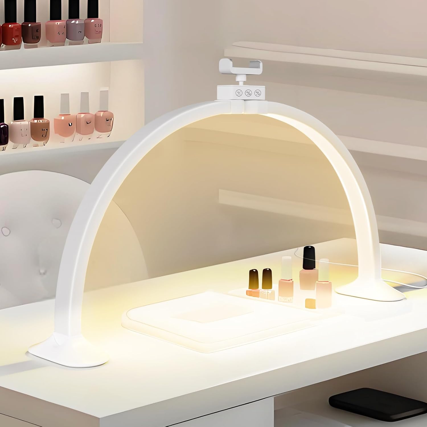 Home Office Setup - Halbmondlicht U-förmige Nail Art Home Beauty