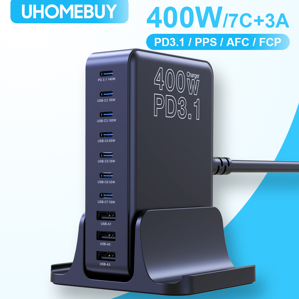 UHOMEBUY 400w usb c ladegerät  – Desk Charging Station Bewertung und Preis