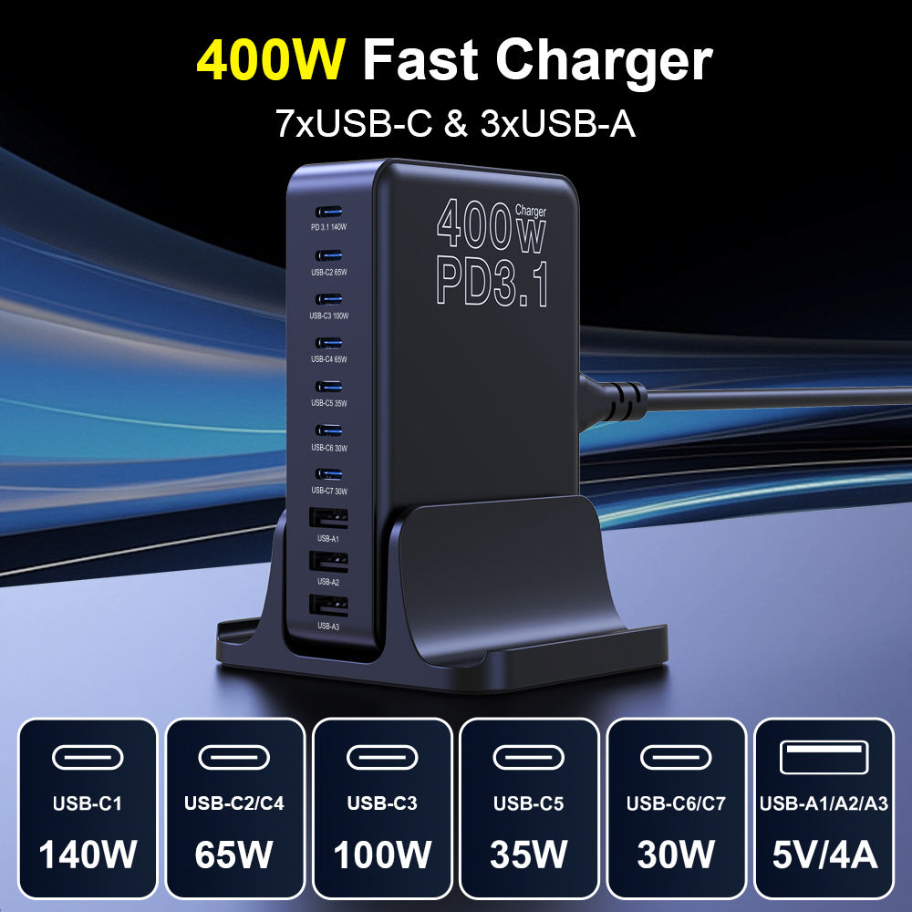 UHOMEBUY 400w usb c ladegerät  – Desk Charging Station Bewertung und Preis