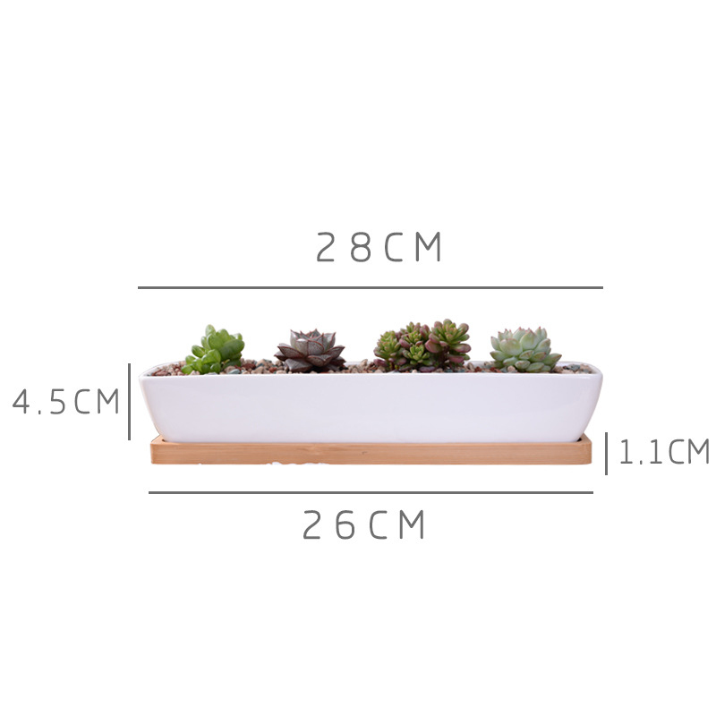 Langer rechteckiger, weißer Su – Desktop Organizer Bamboo Bewertung und Preis