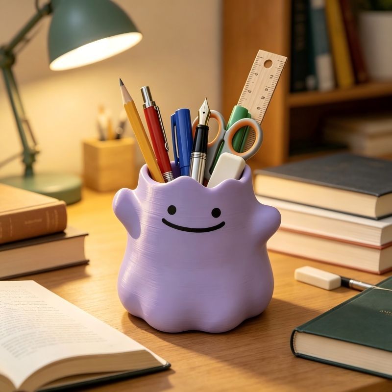 Stiftehalter mit Cartoon-Chara – Home Office Setup Bewertung und Preis