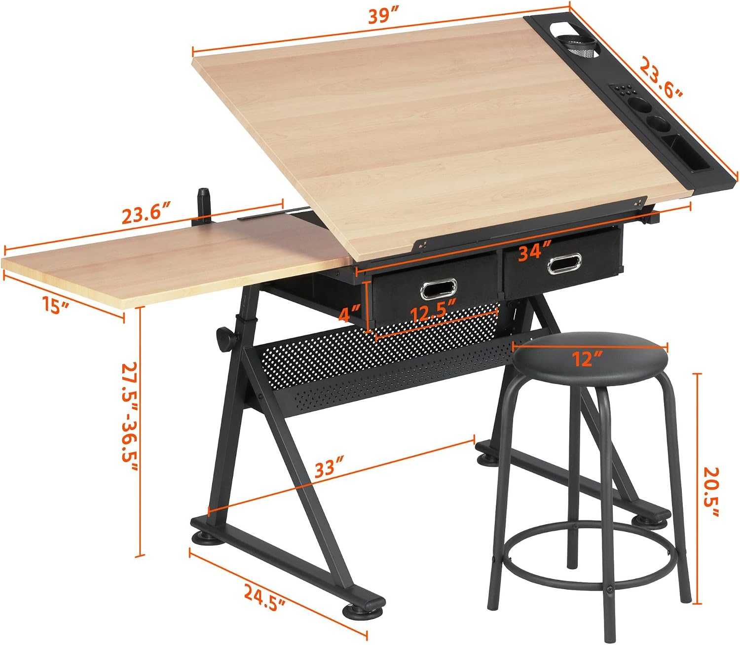 Verstellbarer Zeichentisch mit – Home Office For Two Bewertung und Preis