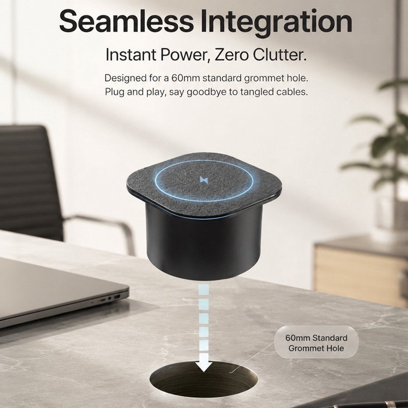 Eingebautes Schreibtisch-Wirel – Desk Charging Station Bewertung und Preis