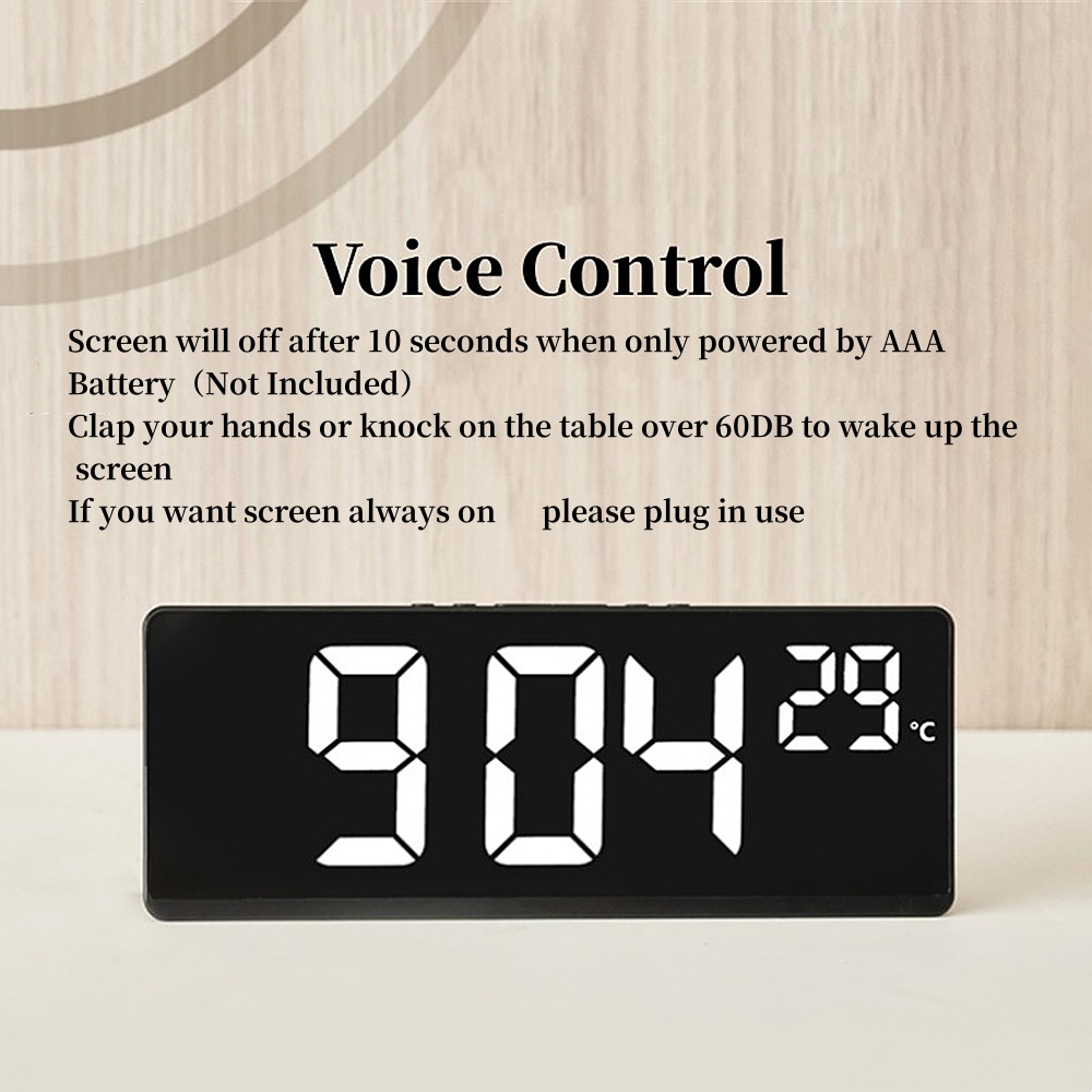 Sprachsteuerung Digitaler Weck – Led Desk Clock Bewertung und Preis