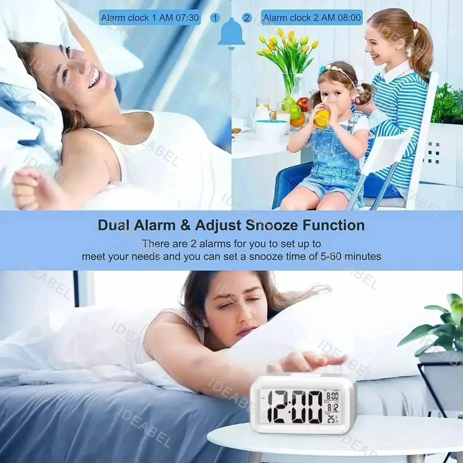 LED-Digitalwecker mit Hintergr – Led Desk Clock Bewertung und Preis