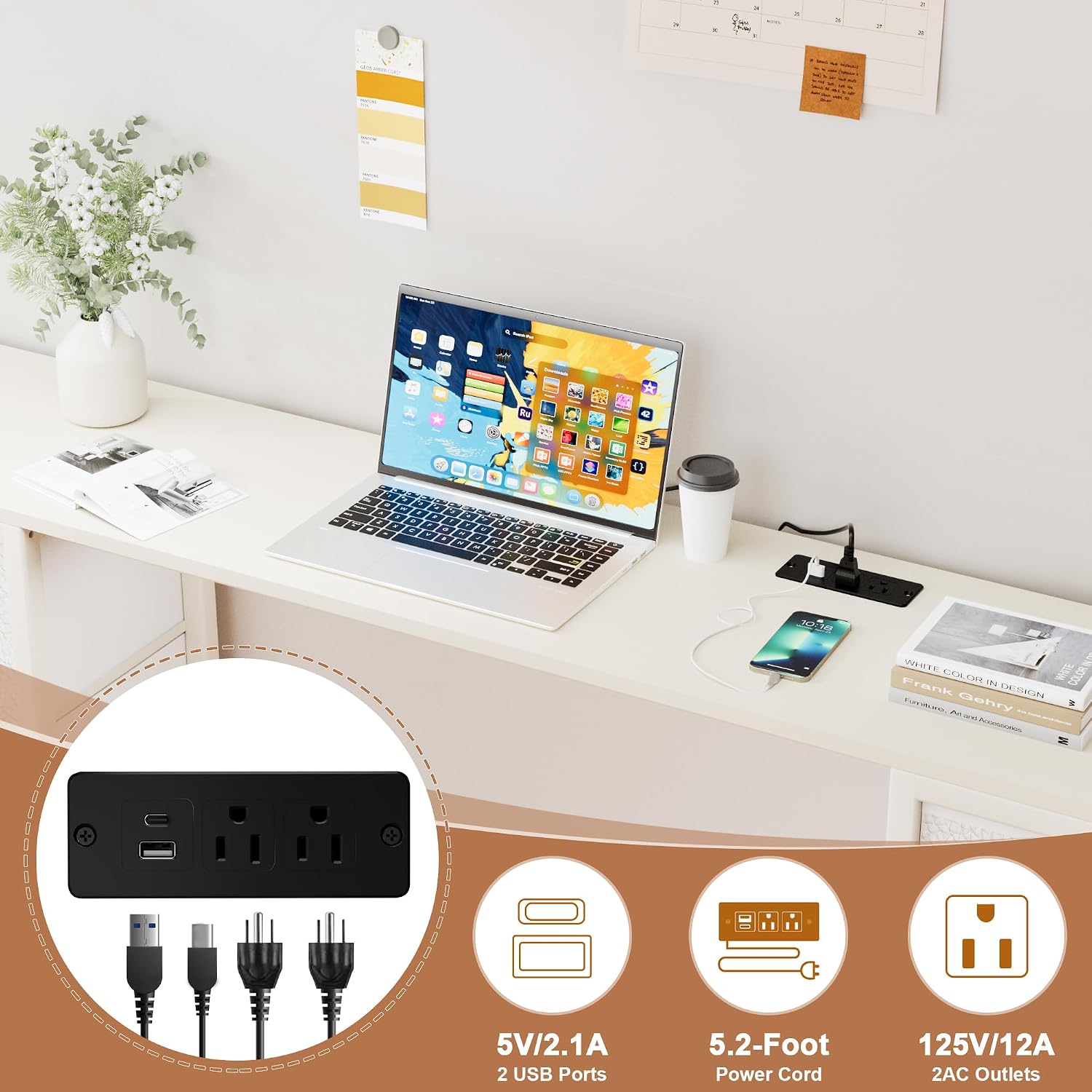 mit Ladestation, RGB-LED-Leuch – Desk Charging Station Bewertung und Preis