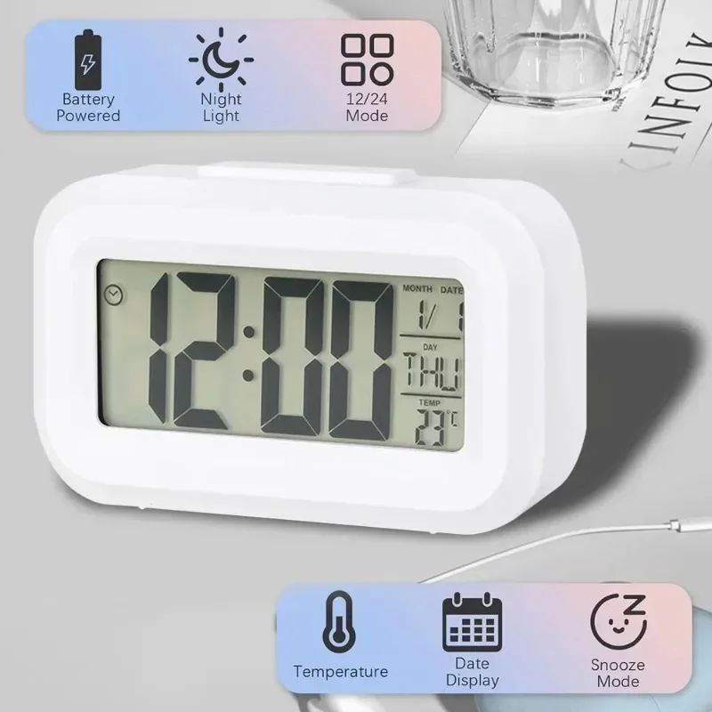 LED-Digitalwecker mit Hintergr – Led Desk Clock Bewertung und Preis
