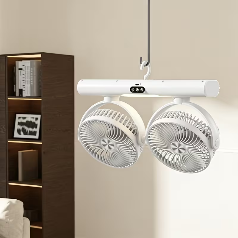 Doppelkopf-Umluftventilator, m – Home Office Setup Bewertung und Preis