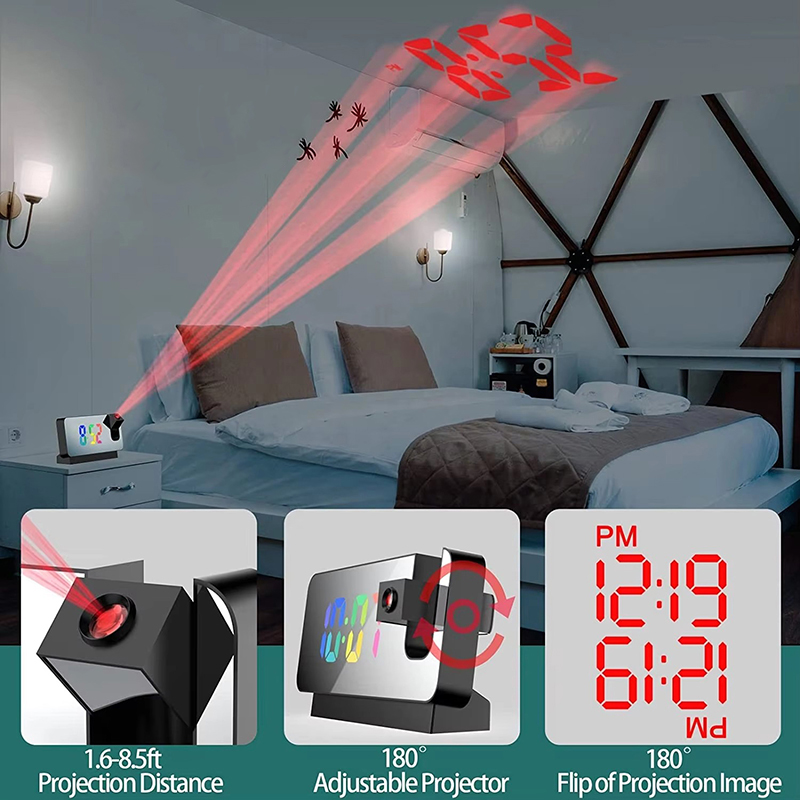 Projektionswecker, Schreibtisc – Led Desk Clock Bewertung und Preis