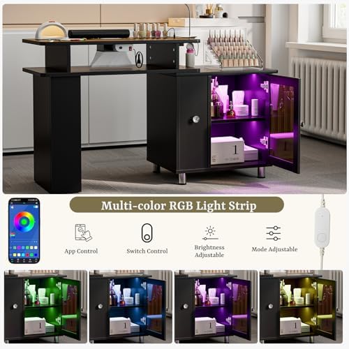 Manikürtisch mit LED-Licht & L – Desk Charging Station Bewertung und Preis