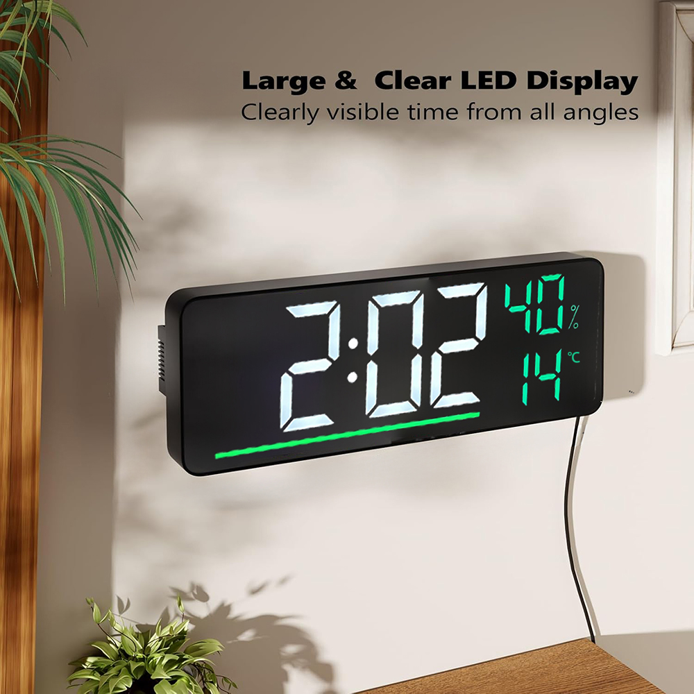 LED-Digital-Wanduhr mit Temper – Led Desk Clock Bewertung und Preis