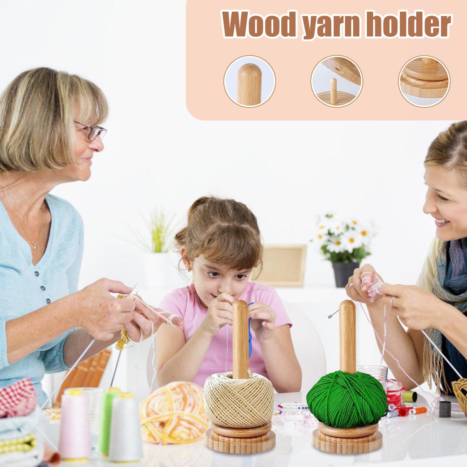 Drehbarer Garnhalter aus Holz, – Desktop Organizer Bamboo Bewertung und Preis