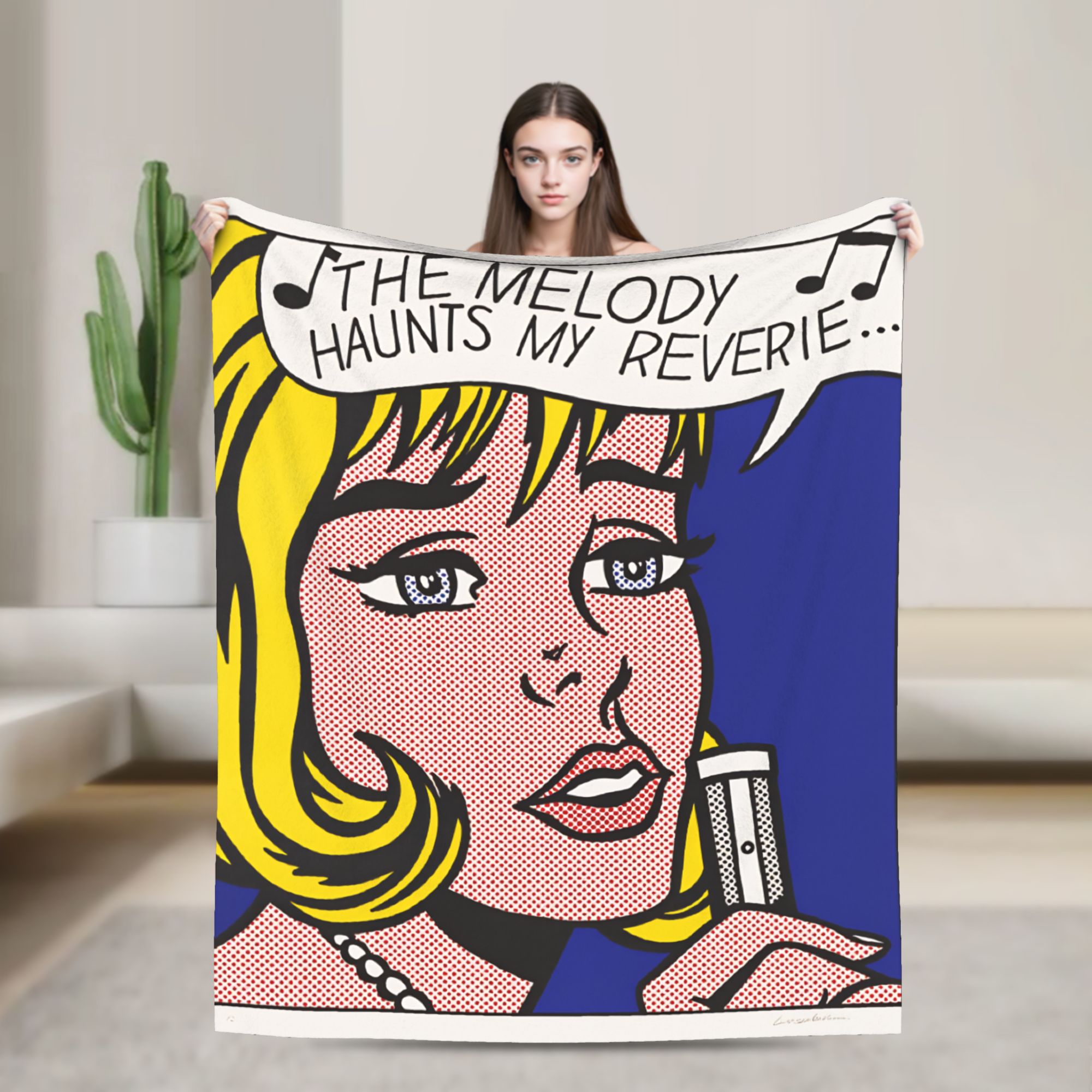 Roy Lichtenstein Pop-Art-Decke – Home Office Trend Bewertung und Preis