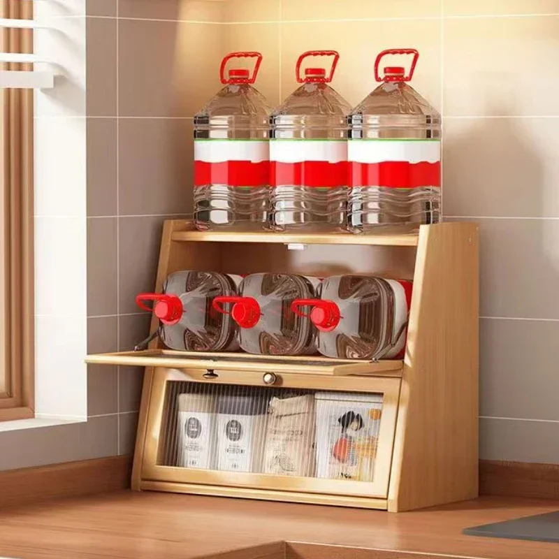 Bambus Küche Lagerschrank mit  – Desktop Organizer Bamboo Bewertung und Preis